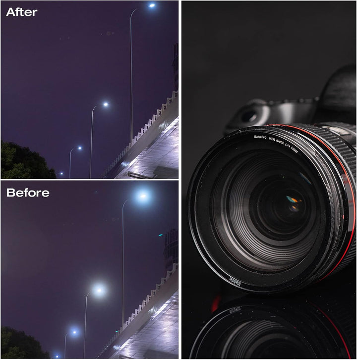 Haida 82 mm Nebel Black 1/4 Filter Diffusion Effect Soft Glow Lens Filter (NanoPro Series) 82 cm, 82
