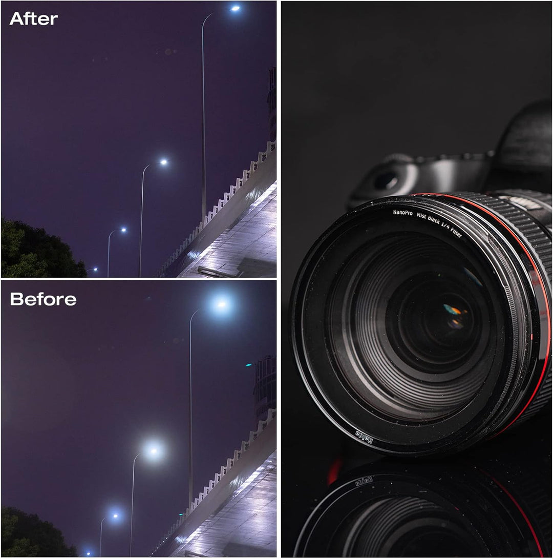 Haida 72 mm Nebel Black 1/4 Filter Diffusion Effect Soft Glow Lens Filter (NanoPro Series), 72 mm