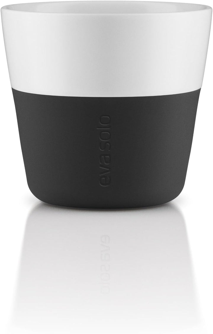 EVA SOLO | 2 Coffee Cups | Lungo-Becher | 230 ml | 3 Typen | Schwarz | Spülmaschinenfest, Schwarz