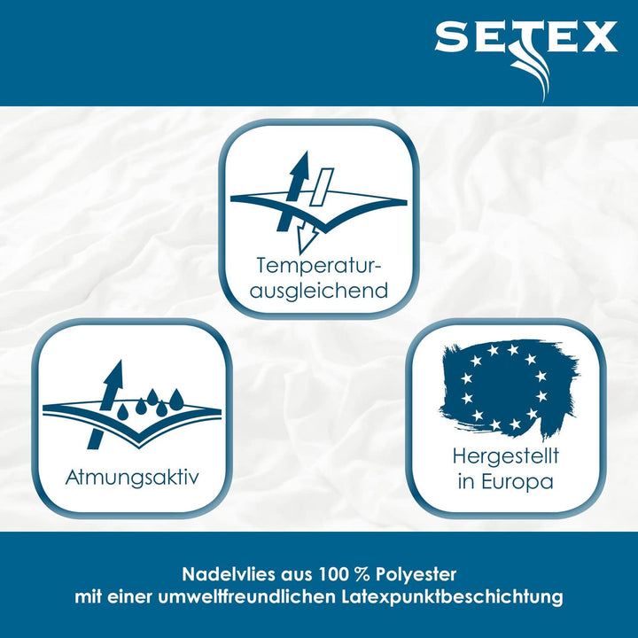 Setex - Matratzenunterlage Classic mit Noppen 140x200cm - Rutschfester Matratzenschoner zum Auflegen
