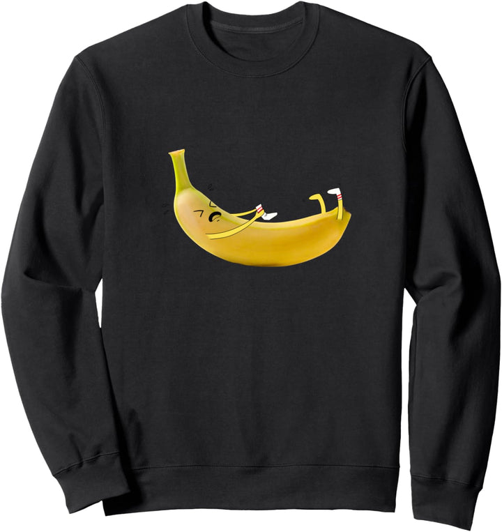 Lustige Banane mit den Socken Humor Obst Früchte Sweatshirt
