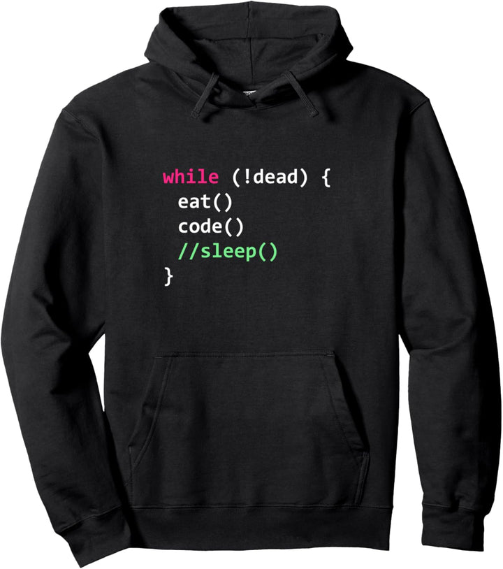 Informatik Python-Programmierer isst Code Schlaf Pullover Hoodie