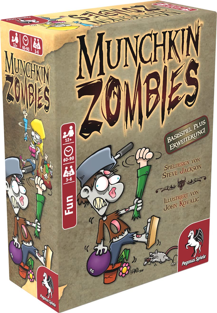 Pegasus Spiele 17138G - Munchkin Zombies 1+2