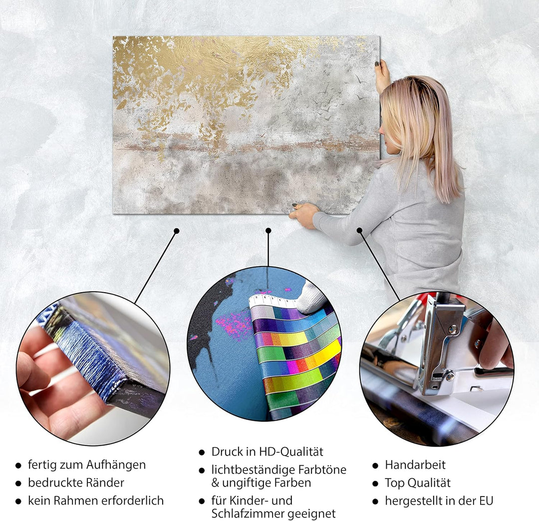 murando - Bilder Abstrakt 120x80 cm Leinwandbild 1 tlg Kunstdruck modern Wandbilder XXL Wanddekorati