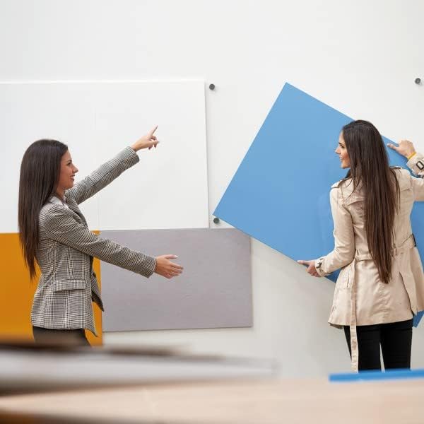 Rocada | Weisses magnetisches Whiteboard 55 x 75 cm | Rahmenloses magnetisches Whiteboard | Leicht a