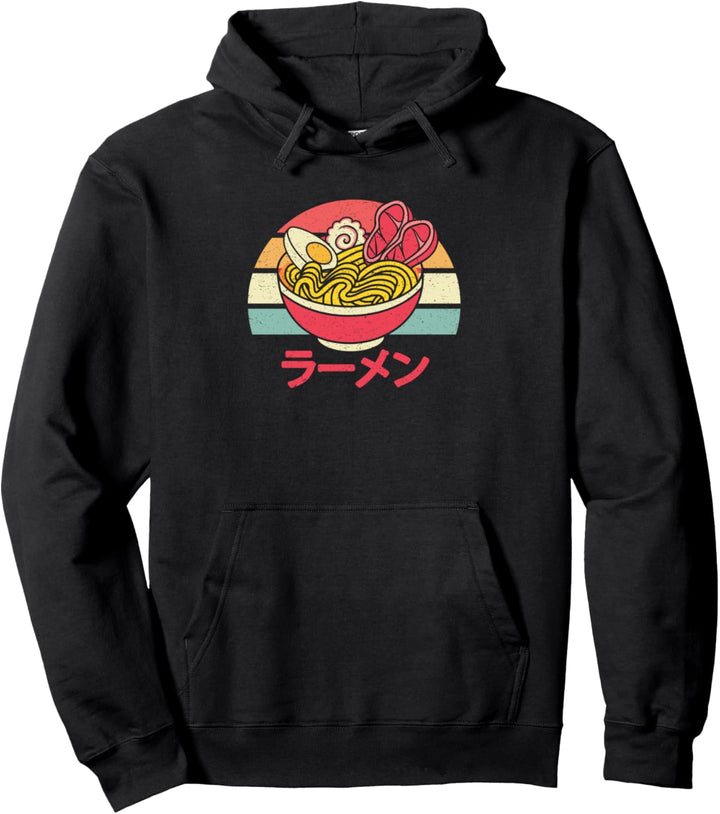 Japanese Ramen Retro Style Pullover Hoodie