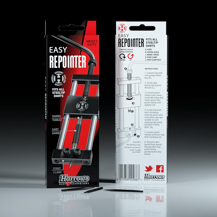 Harrows easy darts repointing tool ? hand-repointer zum austausch der dartspitzen