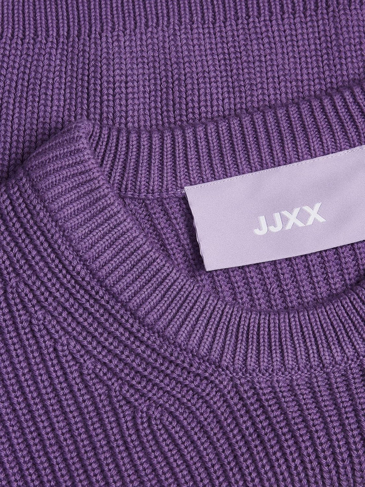 JJXX Damen Jxcarlota Ls Twist Cropped Cn Knit Pullover M Royal Lilac, M Royal Lilac