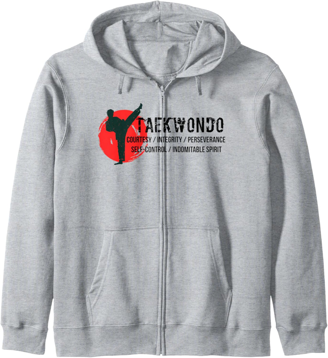 Tae Kwon Do 5 Grundsätze Kampfkunst Geschenke Kapuzenjacke