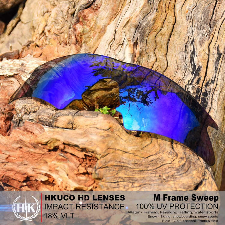 HKUCO Plus Replacement Lenses For Oakley M Frame Sweep 2 pair Combo Pack