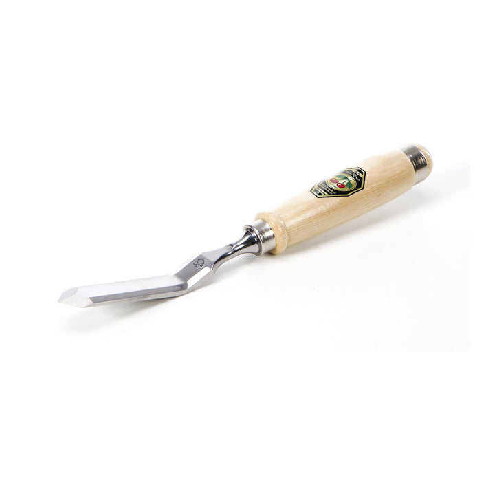 Kirschen 2326959 Stechbeitel gekröpft mit spitzer Schneide 20 mm, beige/silber