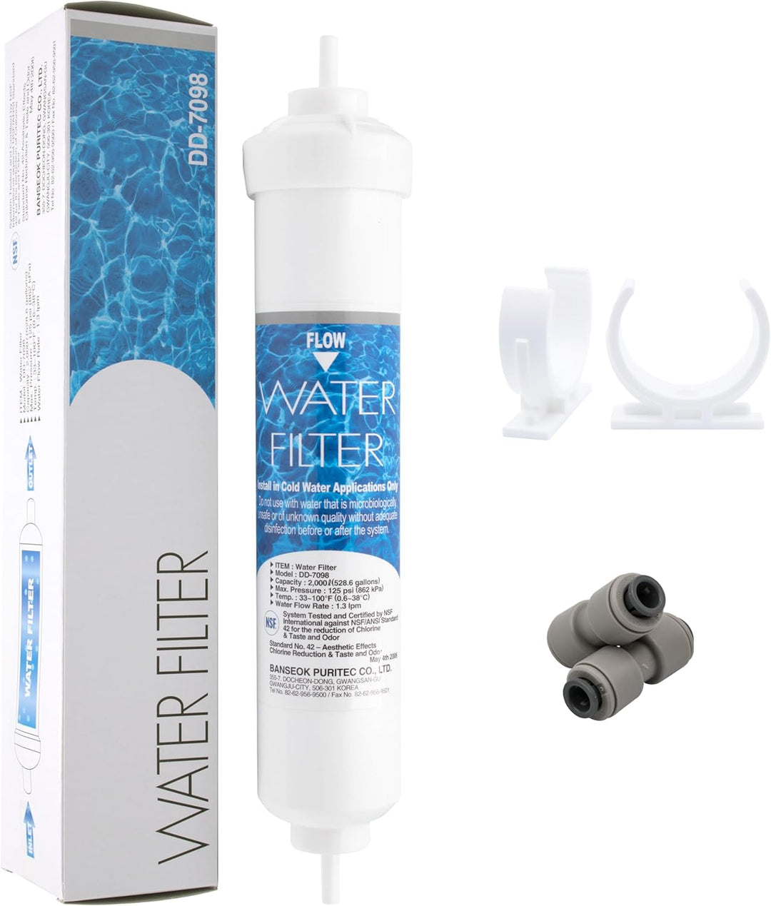3 Stück Daewoo Ersatz Wasserfilter DD-7098 für FRN, FRS