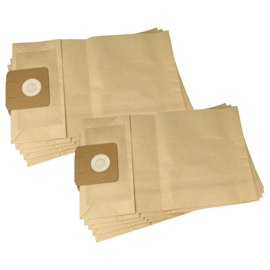 vhbw 10x Staubbeutel kompatibel mit Bluematic VC 14 Staubsauger - Filterpapier, TA 1, 40cm x 24cm br