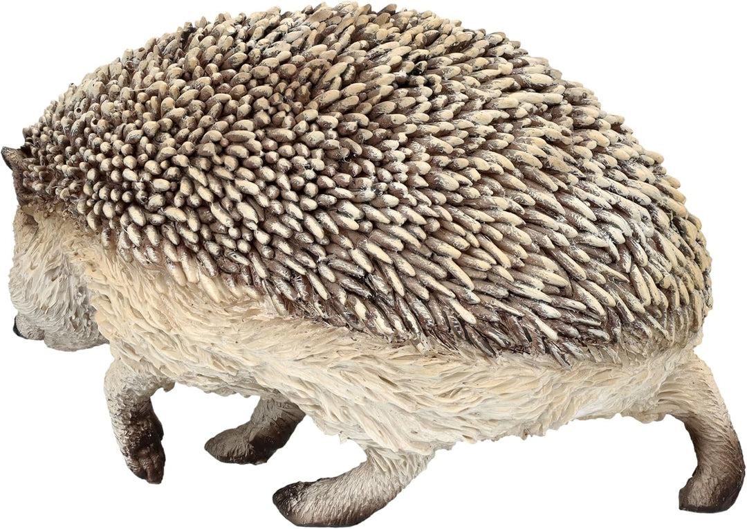 Figuren Shop GmbH Gartenfigur Igel auf Wanderschaft – Realistische HotAnt Igelfigur, 18,5 cm Länge,