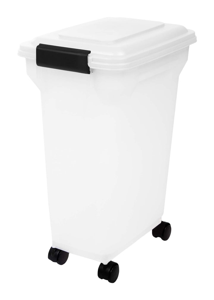 Iris Ohyama, Hundefutter Aufbewahrung, Futtertonne hund, 20L/7.5kg, luftdicht, BPA-frei, 4 Räder &amp; S
