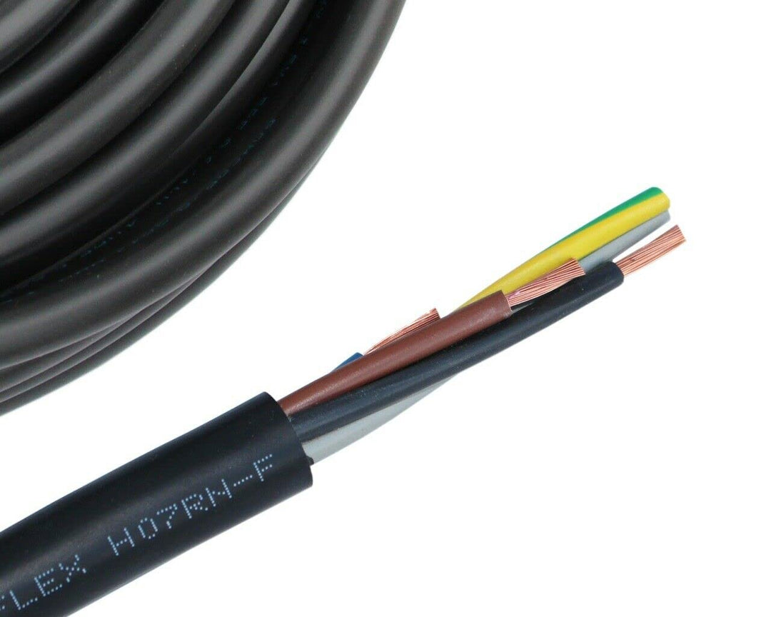 H07RN-F 5x2,5mm² Gummikabel Meterware 10-100 Meter, Länge:10 Meter, 10 Meter