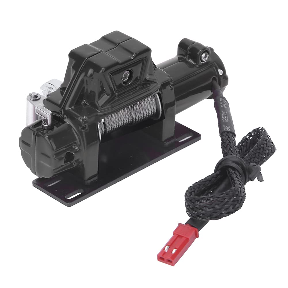 Pwshymi RC Auto Seilwinde Automatik 1/10, Höhe 32mm Seilwinde Automatik RC Metall für RC Axial SCX10