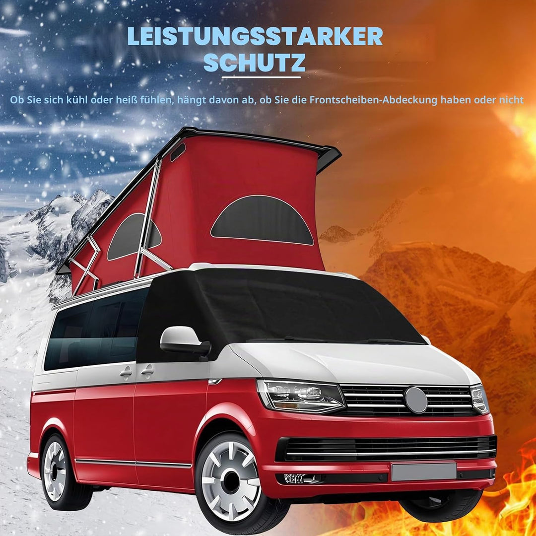 Auto Windschutzscheiben Abdeckung Ersatz für VW T6, 600D Luxus Frontscheiben Sonnenschutz, 100% Verd