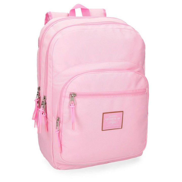 Pepe Jeans Cross Doppelfach-Rucksack Rosa 30,5x44x15 cms Polyester 20.13L Rucksack 44 Rosa, Rucksack