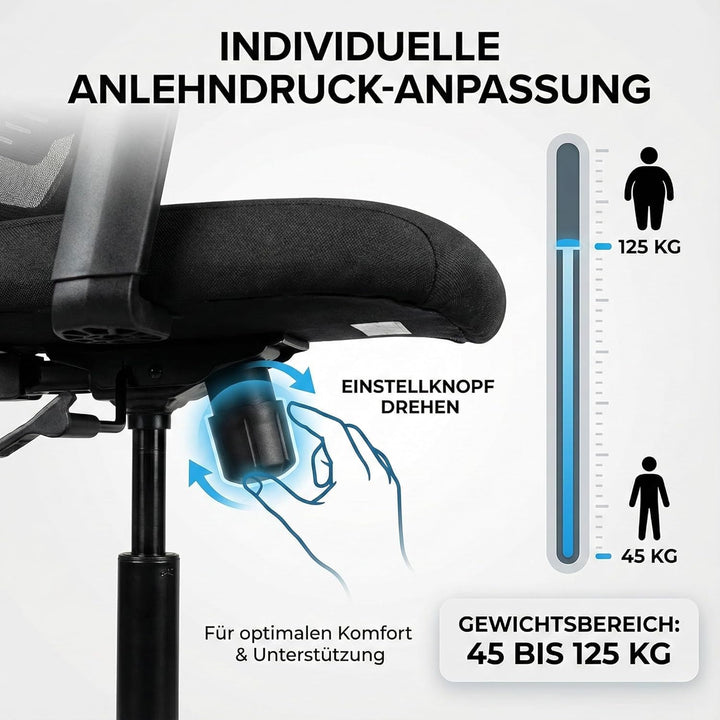 Start, Bürostuhl, für Einsteiger, Unternehmen, Start-Ups, viele ergonomische Funktionen, ergonomisch