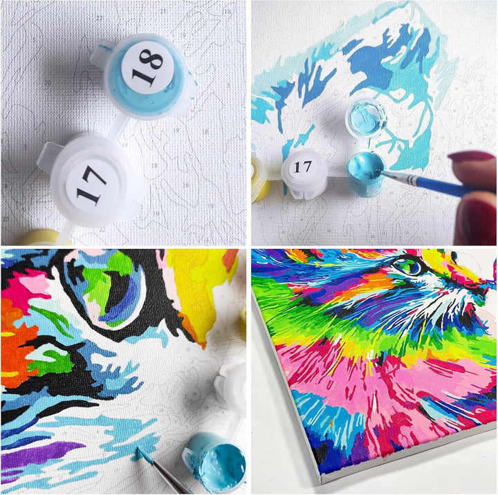 Artnapi Malen nach Zahlen Erwachsene mit Rahmen | DIY Handgemalt | Tropischer Papagei - Hüter| Kit f