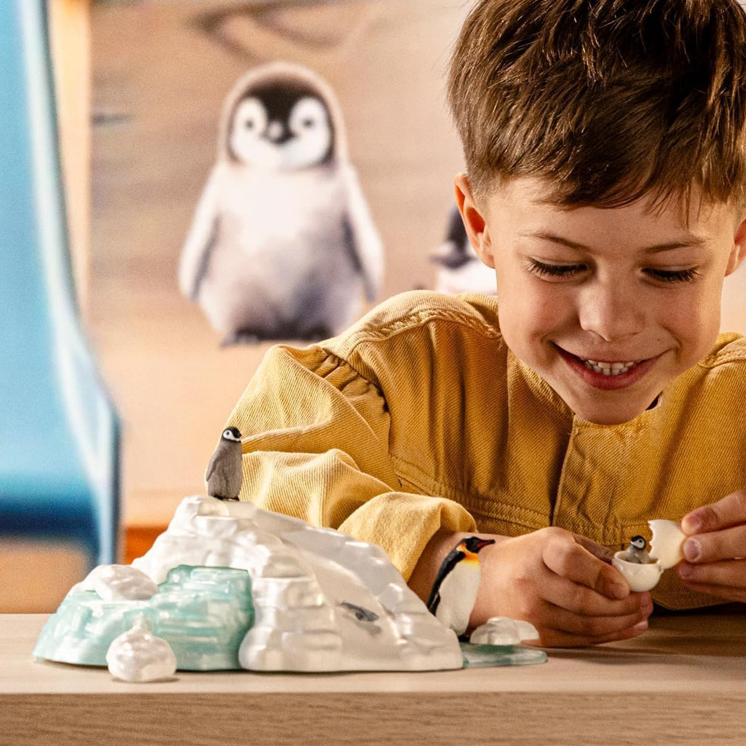 schleich 42661 Pinguin-Familienspass, ab 3 Jahren, WILD LIFE - Spielset, 14 Teile