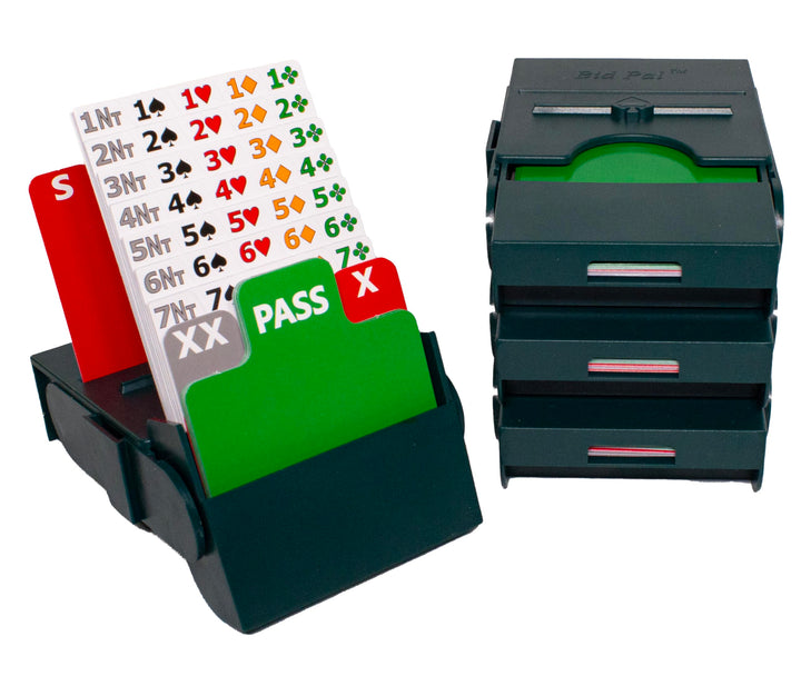 Bridge Bidding Box 4er Set (grün)