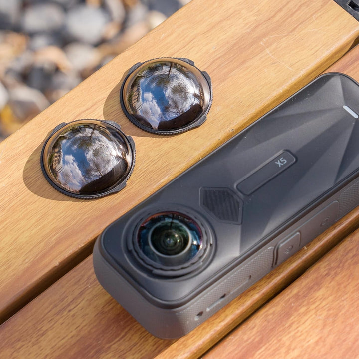 JJC ND Filter für Insta360 X5,Neutraldichtefilter ND 64 Filter für Insta 360 X5 Objektiv,ND64 Graufi