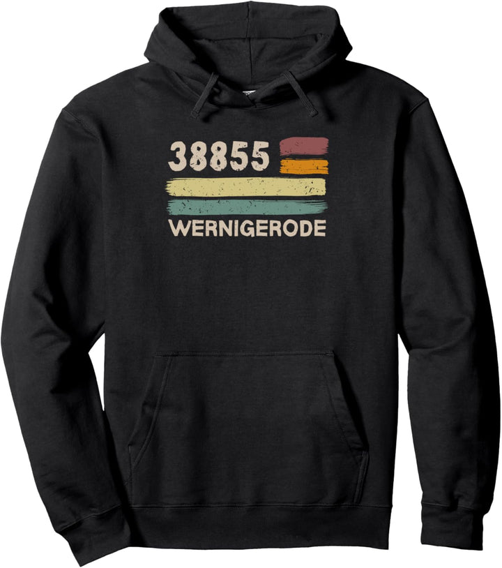 Retro 38855 Wernigerode Vintage Gemeinde PLZ Pullover Hoodie