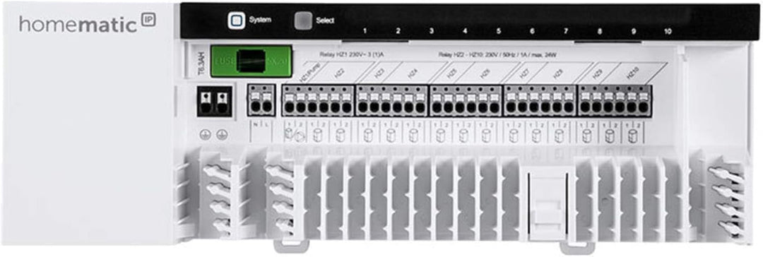 Homematic IP Smart Home Fussbodenheizungscontroller – 10-Fach, 230 V, Digitale Steuerung Fussbodenhe