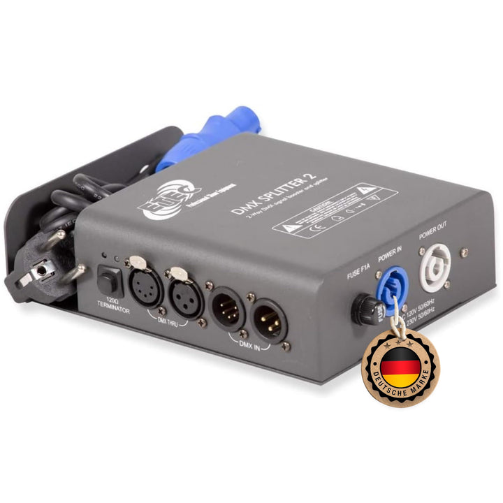 ETEC 2 Kanal DMX Splitter/Booster für Traversenmontage Signalverstärker
