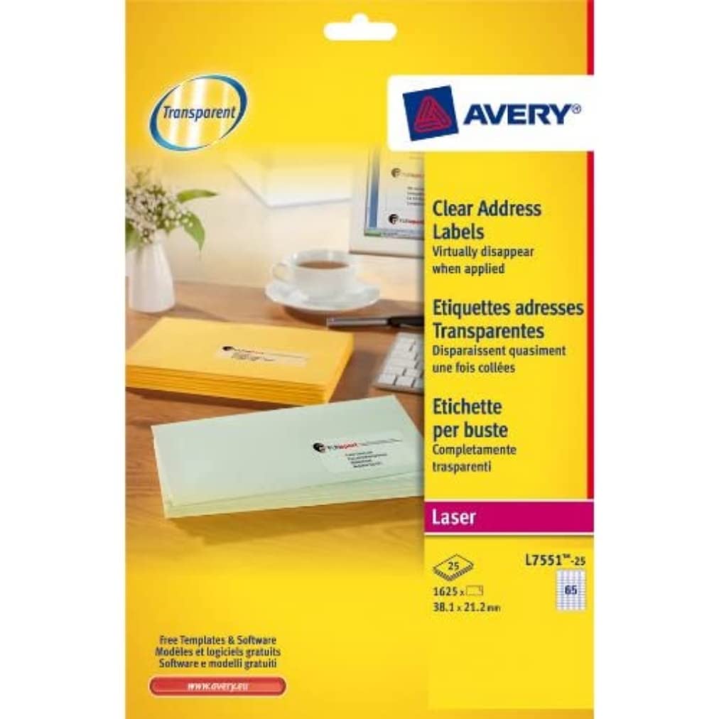 Laser Label 38,1x21,2mm 65 pro Blatt 38,1 x 21,2 mm, 38,1 x 21,2 mm
