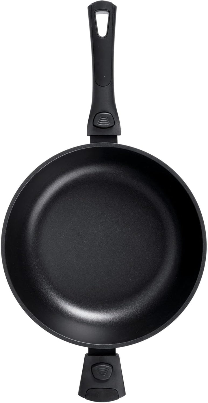 Stone&Stone Tiefe Pfanne 28 cm (7,5 cm hoch) | Hochrandpfanne Induktionspfanne | Deutsche GREBLON C3