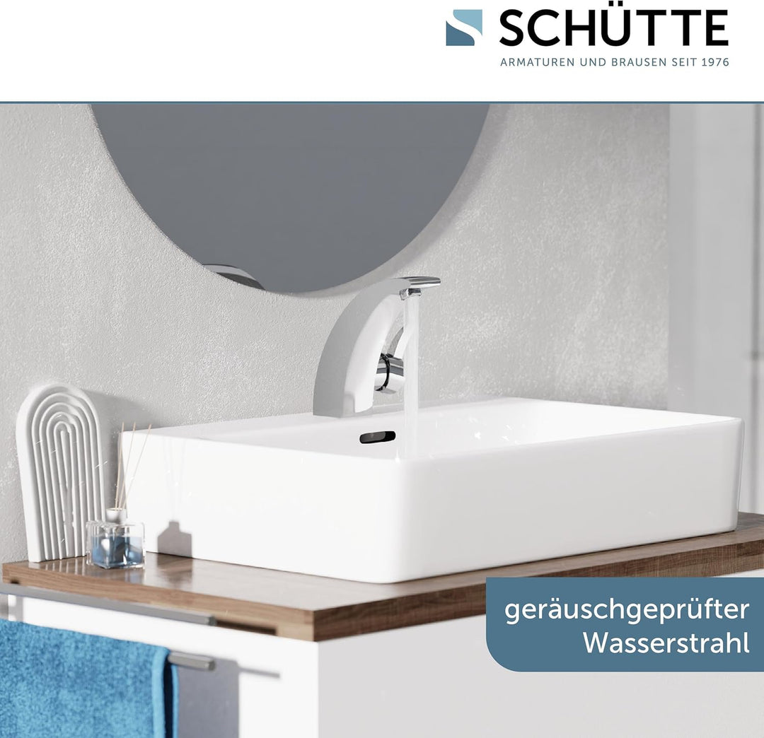 SCHÜTTE 98100 PANAMA Design Wasserhahn Bad, Moderne Waschtischarmatur fürs Badezimmer, Elegante Einh