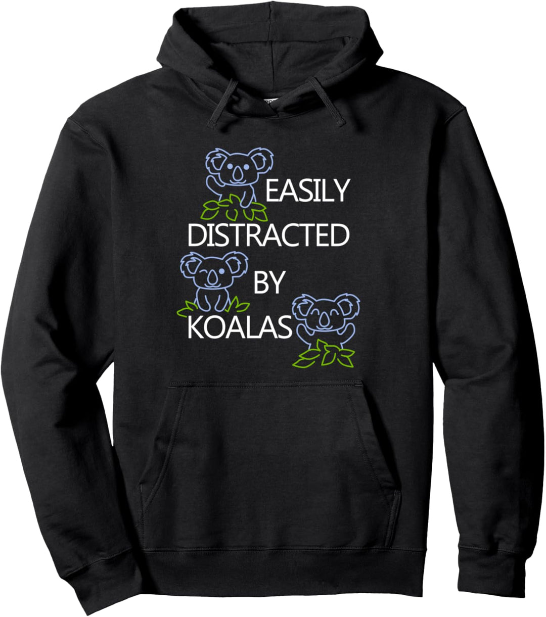 Abgelenkt durch niedlichen Koala-Bären Natur Tier Pullover Hoodie