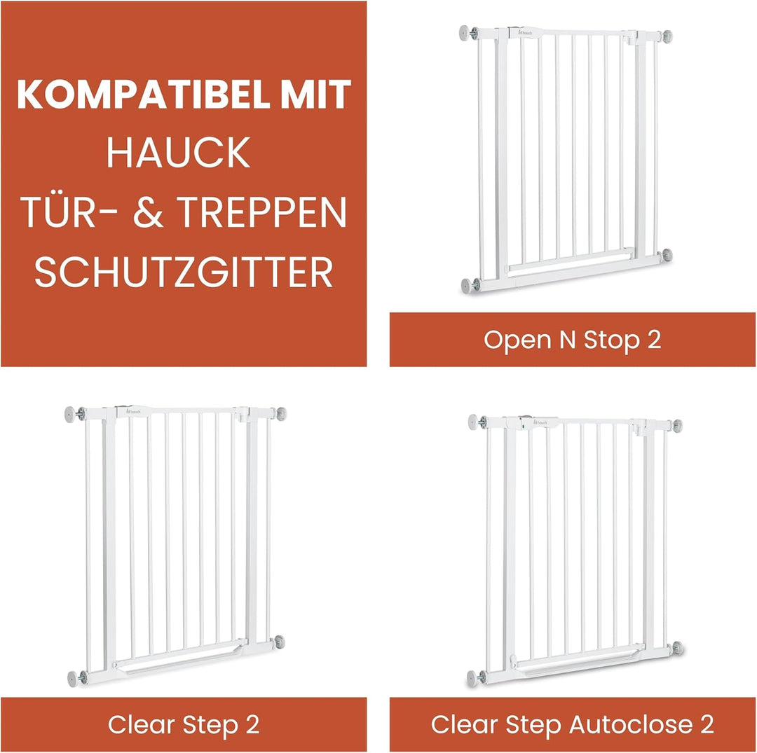 Hauck 21cm Verlängerung für hauck Treppenschutzgitter/Türschutzgitter ohne Bohren - mit Druckbefesti