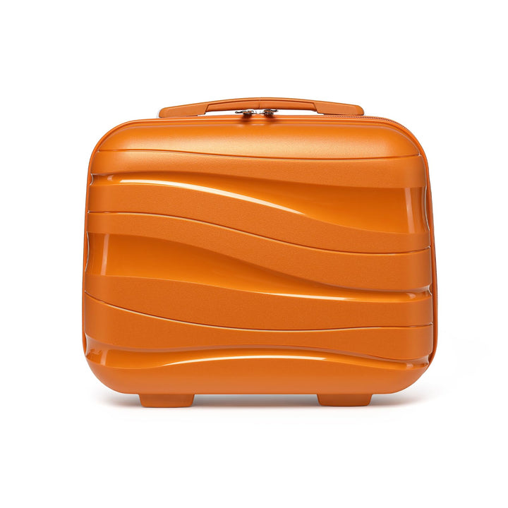 KONO Kosmetikkoffer Beautycase Kabinengepäck Damen PP Schminkkoffer (Orange) Orange S, Orange S