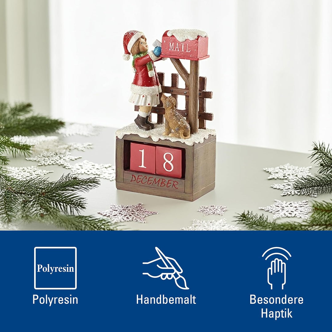 Villeroy & Boch - Winter Collage Accessoires Kalendermädchen, bunt, 12,5 x 8 x 22,5 cm 12,5x8x22,5cm