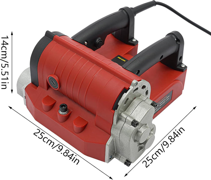 Tapetenentferner, 4580W Elektrischer Betonfräser mit Seitenmesser Wandschaber, 3500 U/min, einstellb