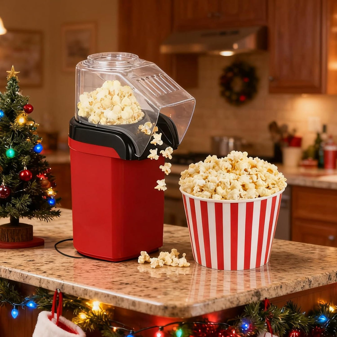 Popcornmaschine,Elektrisches Schnelles Popcorngerät,Maisherstellungsmaschine Mit Bis Zu 2 Liter Kapa