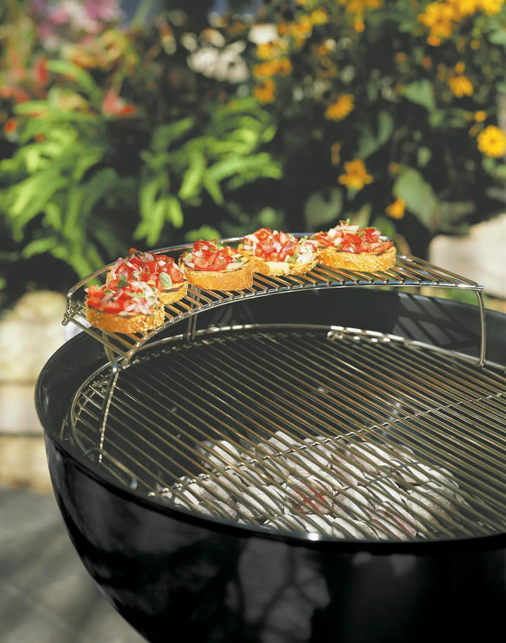 Weber 8417 Warmhalterost, für Holzkohlegrills mit 57 cm, Schwarz Single, Single