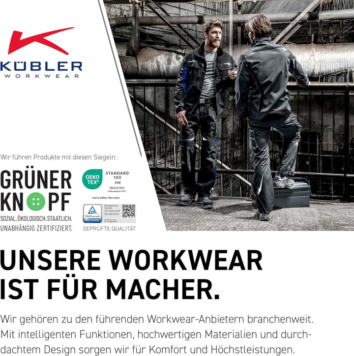 KÜBLER Workwear KÜBLER Pulsschlag Arbeitshose, Herren-Arbeitshose aus Mischgewebe, Arbeitshose mit K