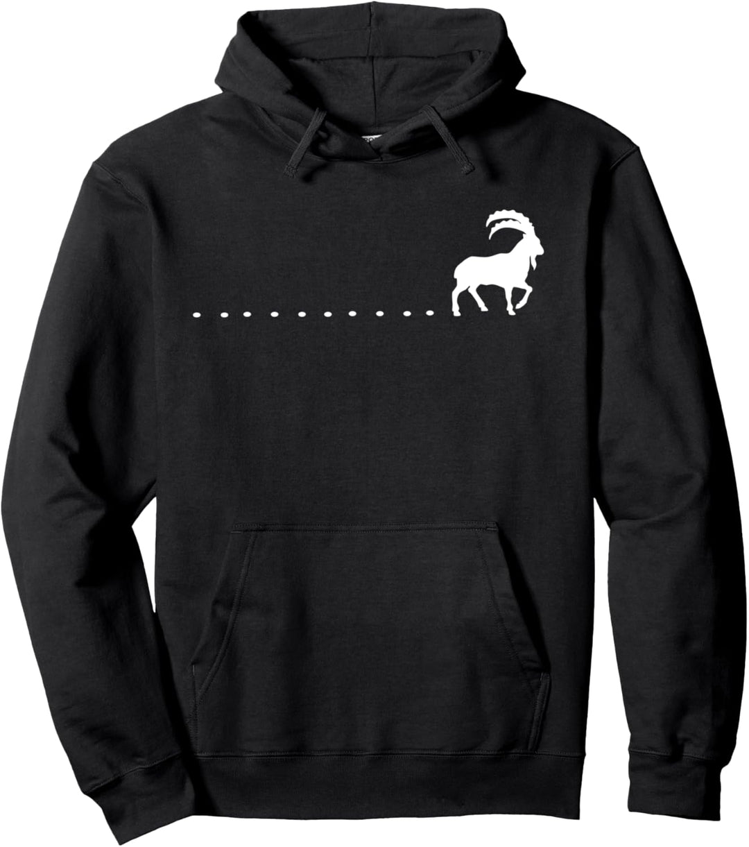 Steinbock Berge Steinbockspuren Capricorn Steinbockspur Pullover Hoodie
