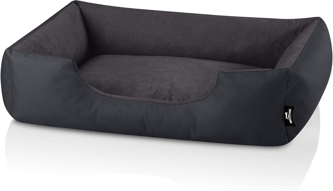 BedDog Hundebett Zara, Hundekissen mit abziehbaren waschbaren Bezug, Hundekorb, Hundesofa, für mitte