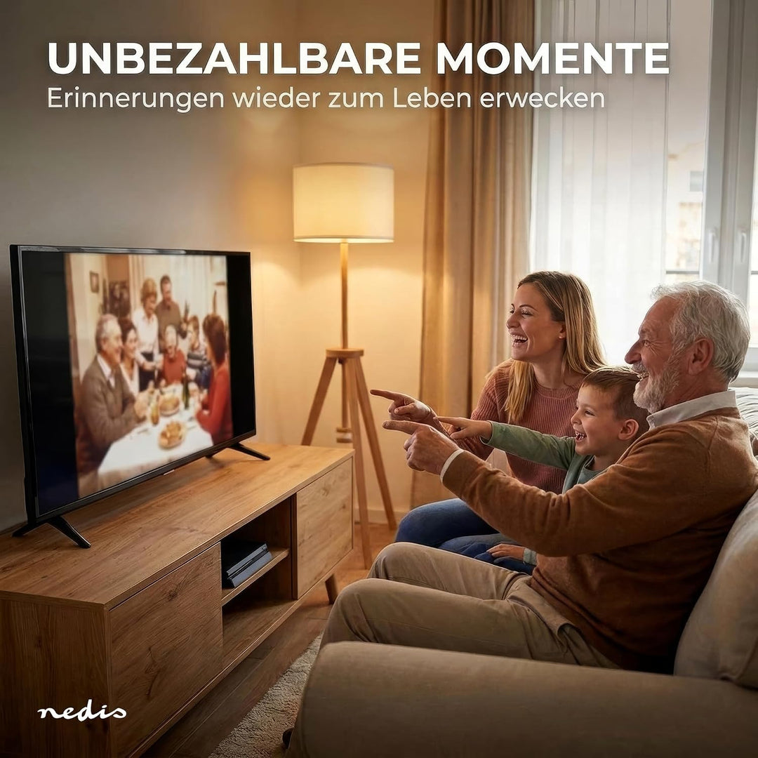 Nedis VHS-Konverter - Konvertierung: VHS-C auf VHS - Plug &amp; Play - Schwarz