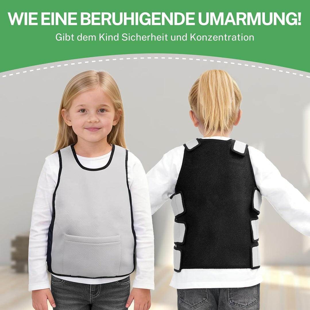 Gewichtswesten für Kinder sorgen für eine wohltuende Druckentlastung bei sensorischer Überlastung, i
