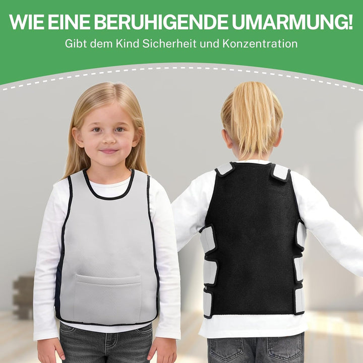 Gewichtswesten für Kinder sorgen für eine wohltuende Druckentlastung bei sensorischer Überlastung, i