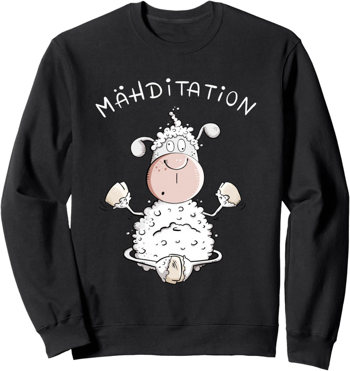 Meditation Schaf I Yoga Fun Schafe I Wortspiel Sweatshirt