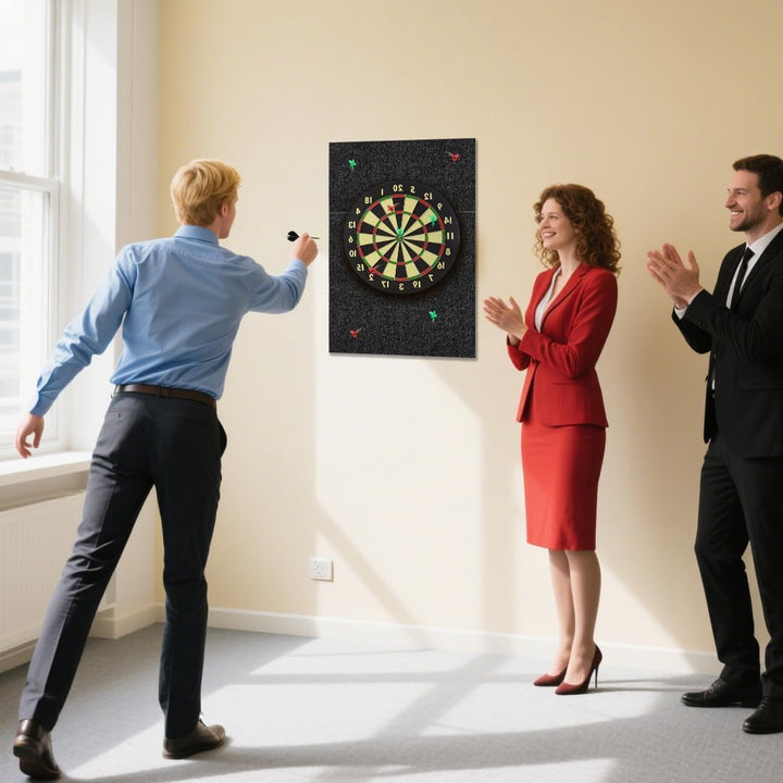 Dartboard Wandschutz, Filz-Dartboard-Wandschutz Selbstklebend Dartscheiben Umrandung, Dart Wandschut