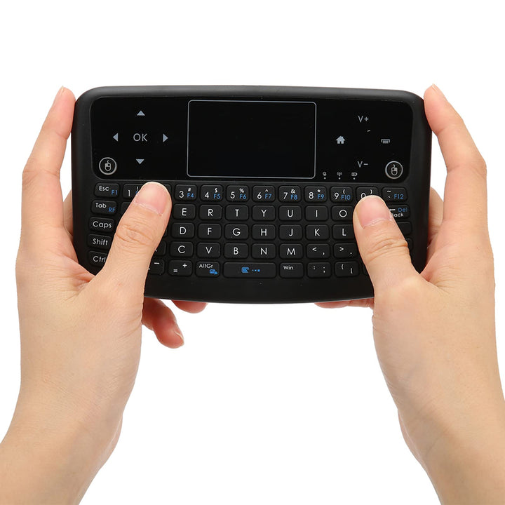 Denash 2,4 GHz Wireless-Tastatur, Hintergrundbeleuchtung Touchpad-Tastatur Fernbedienung Maus-Tastat